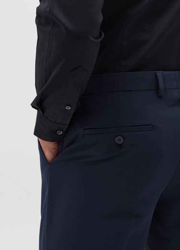 Ovs Camicia Slim Fit In Cotone Stretch