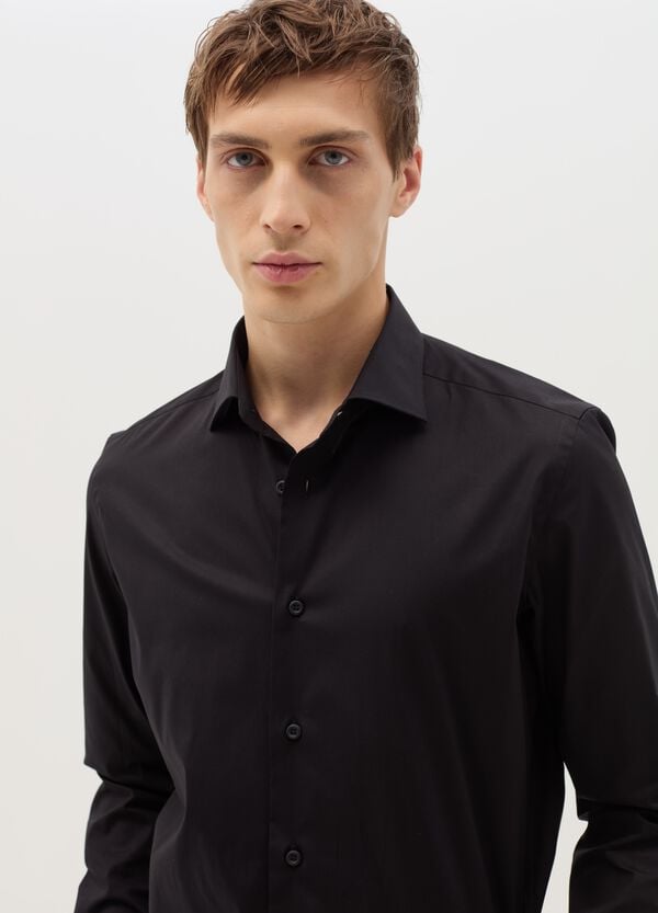 Ovs Camicia Slim Fit In Cotone Stretch
