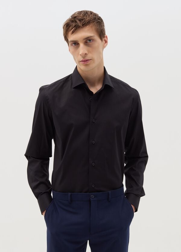 Ovs Camicia slim fit in cotone stretch