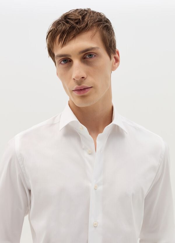 Ovs Camicia Slim Fit In Cotone Stretch