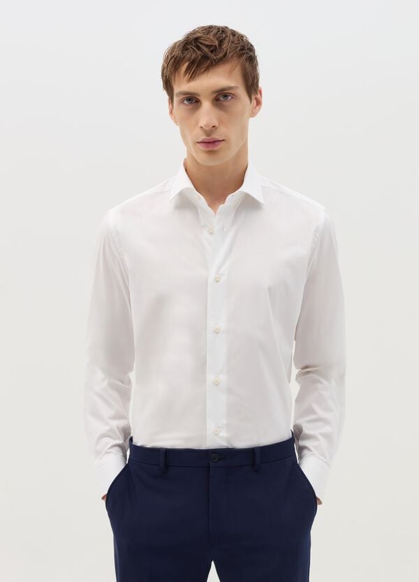 Ovs Camicia slim fit in cotone stretch