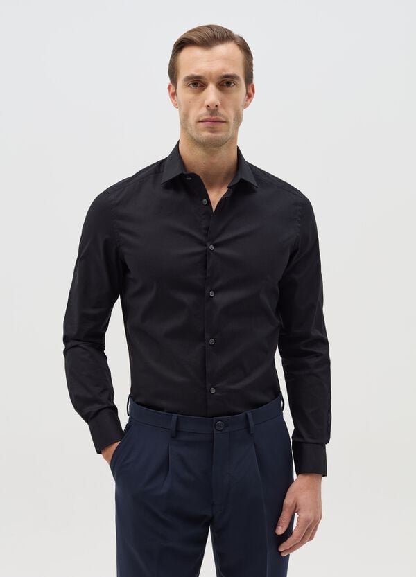 Ovs Camicia slim fit in cotone stretch