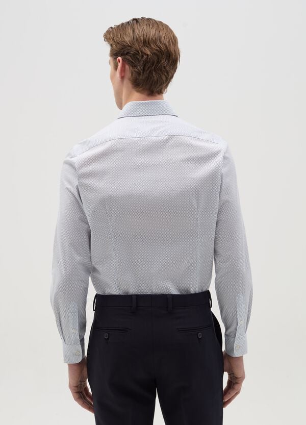 Ovs Camicia Slim Fit Micro Fantasia