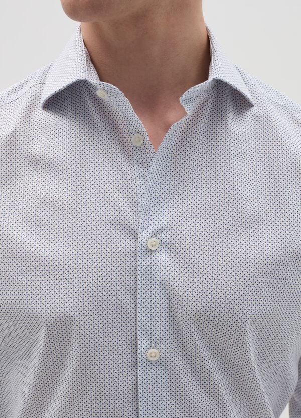 Ovs Camicia Slim Fit Micro Fantasia