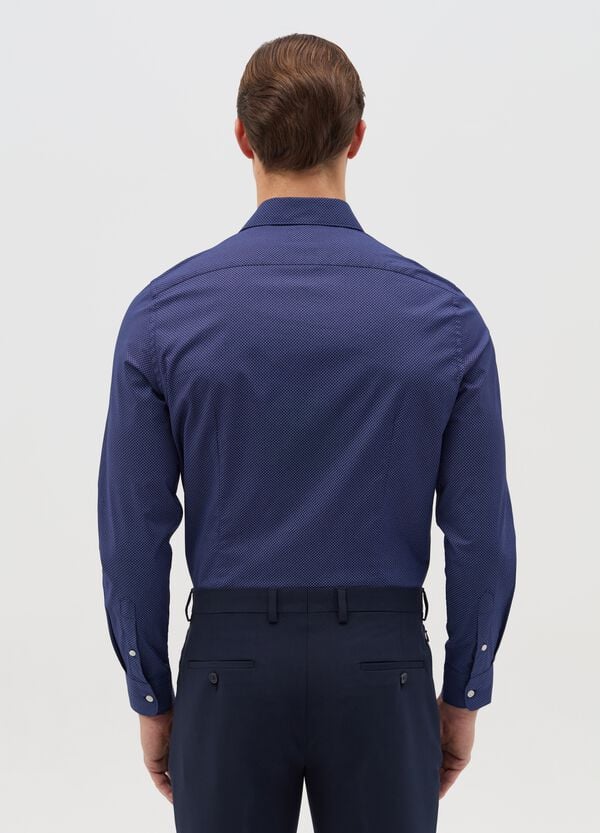 Ovs Camicia Slim Fit Micro Fantasia