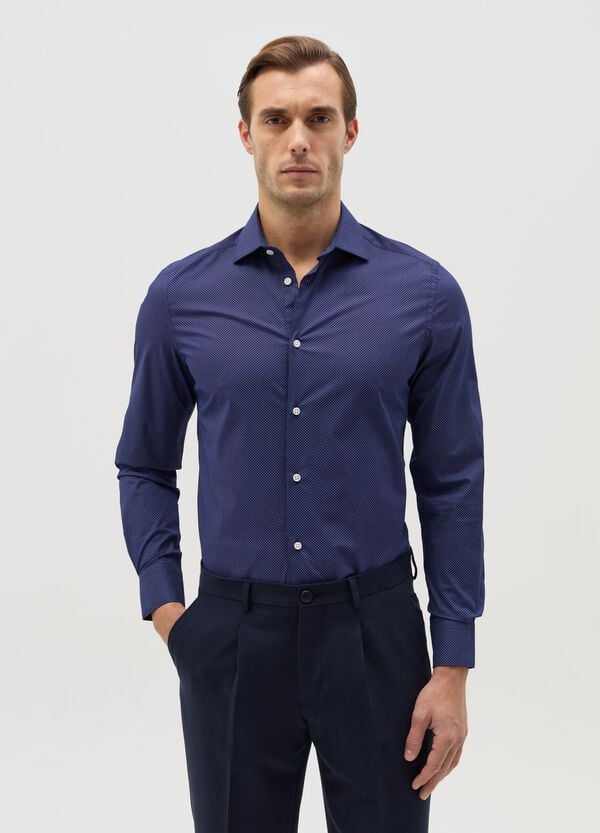 Ovs Camicia slim fit micro fantasia