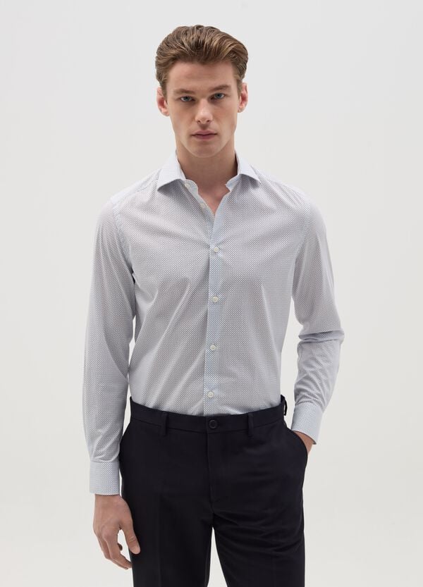 Ovs Camicia slim fit micro fantasia