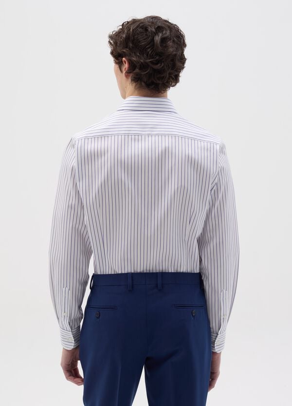 Ovs Camicia Slim Fit No Iron A Righe