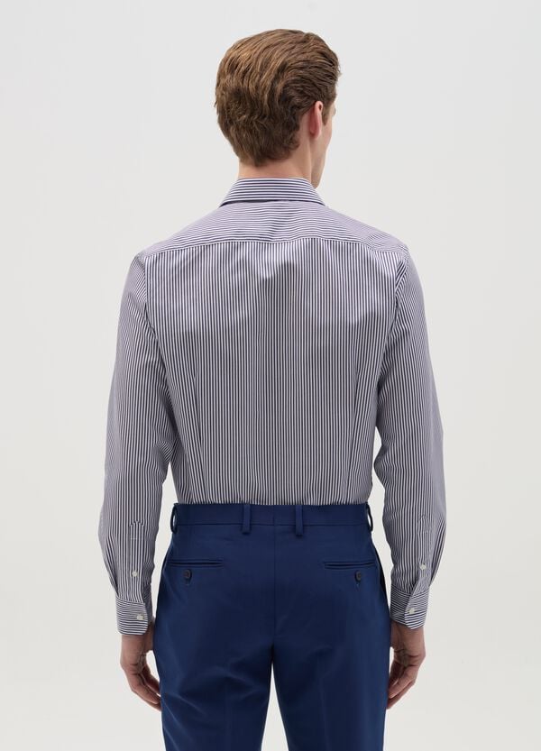 Ovs Camicia Slim Fit No Stiro A Righe