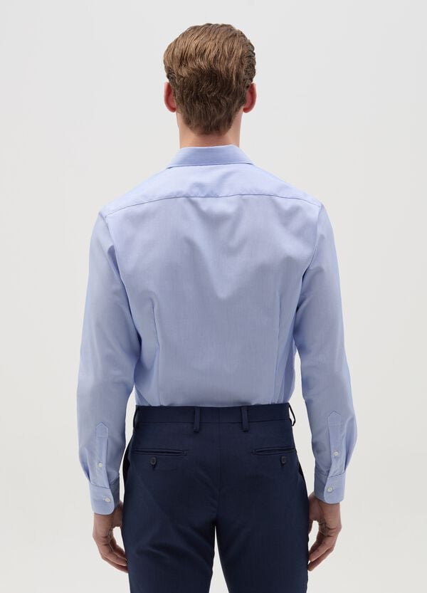 Ovs Camicia Slim Fit No Stiro A Righe Sottili