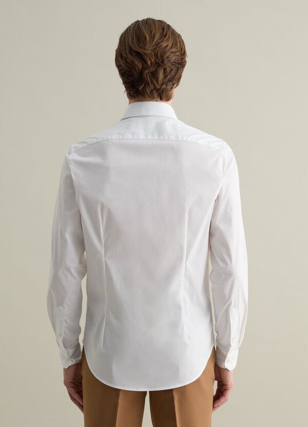 Ovs Camicia Slim Fit Stretch Tinta Unita