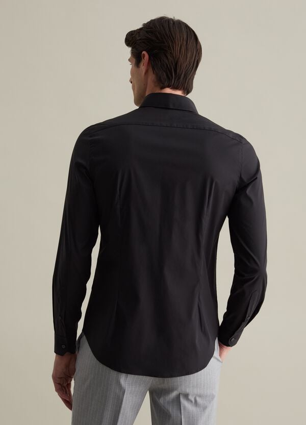 Ovs Camicia Slim Fit Stretch Tinta Unita
