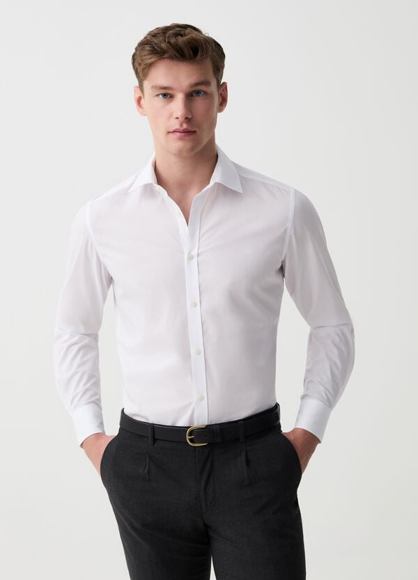 Ovs Camicia Slim Fit Tinta Unita