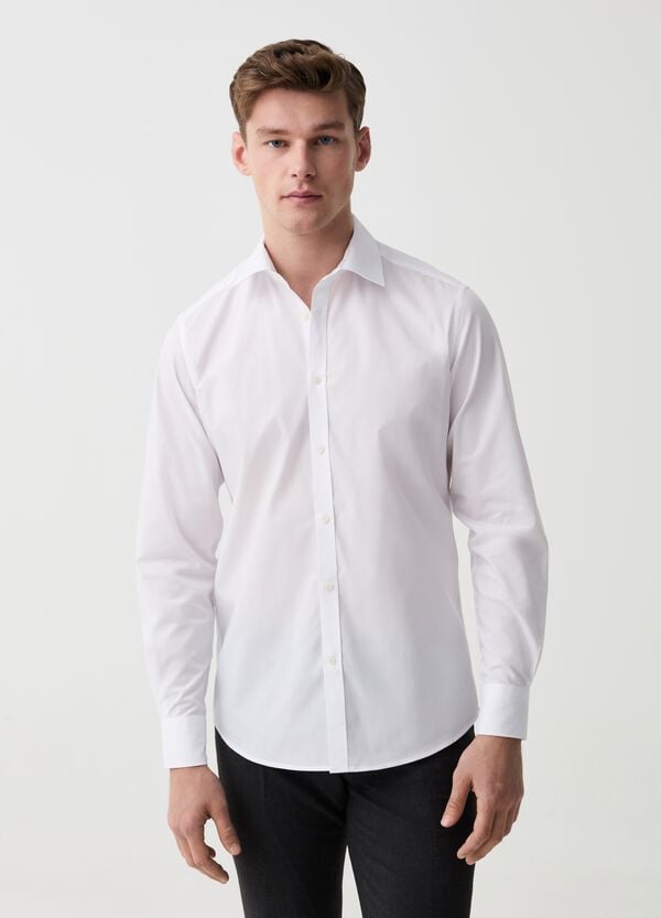 Ovs Camicia slim fit tinta unita