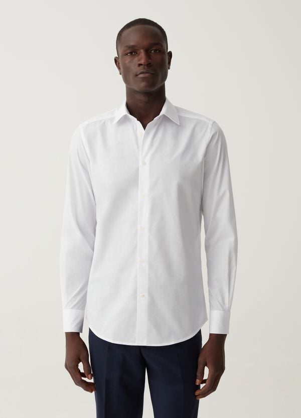Ovs Camicia slim fit tinta unita