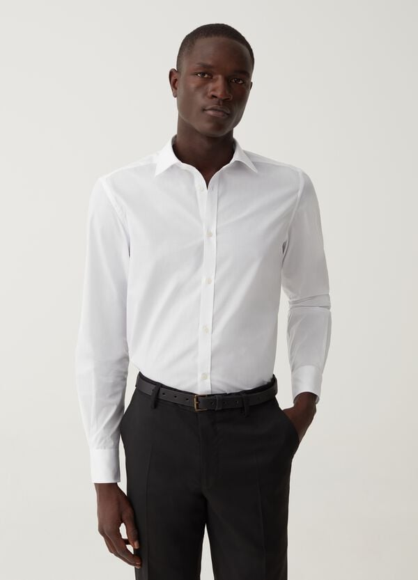 Ovs Camicia Slim Fit Tinta Unita
