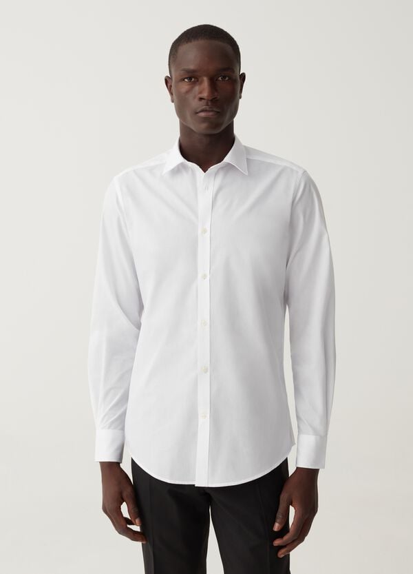 Ovs Camicia slim fit tinta unita