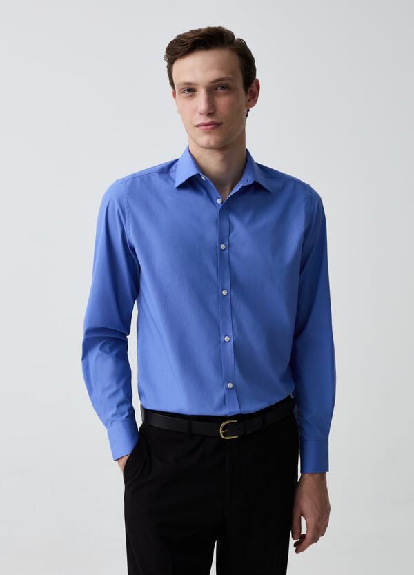Ovs Camicia Slim Fit Tinta Unita