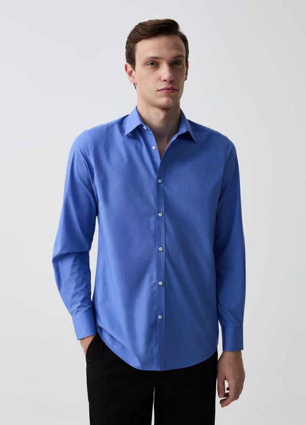 Ovs Camicia slim fit tinta unita