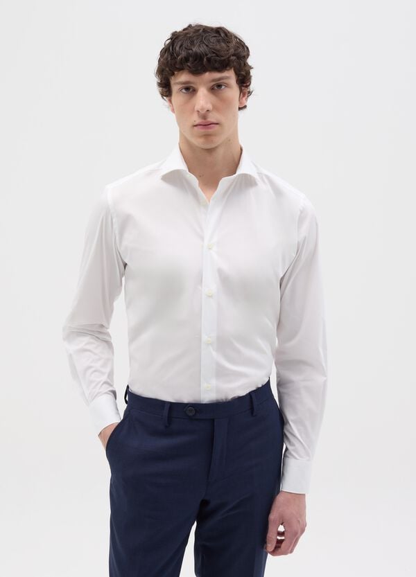 Ovs Camicia slim fit tinta unita
