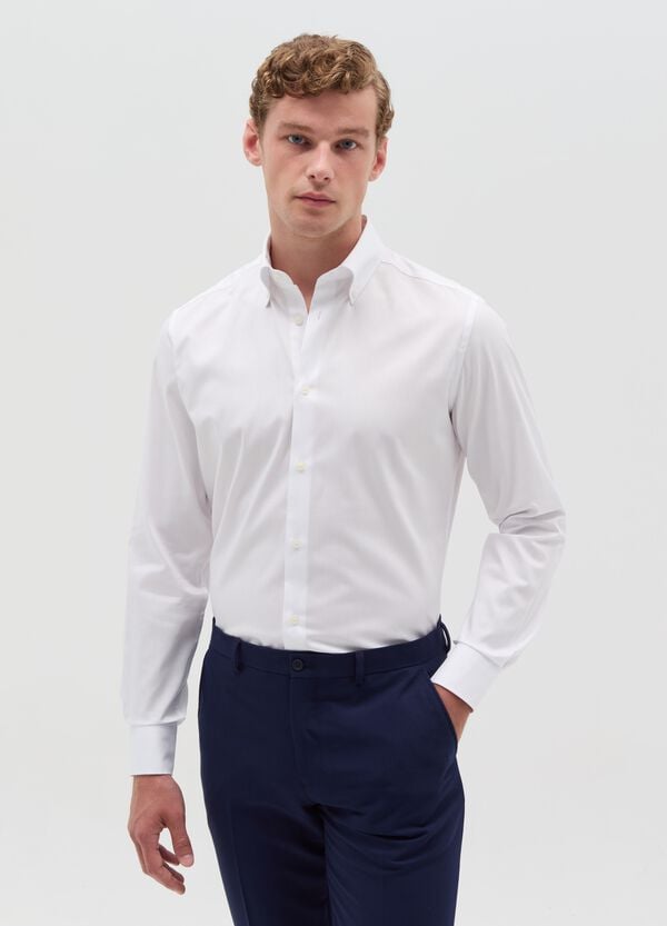 Ovs Camicia slim in cotone button-down