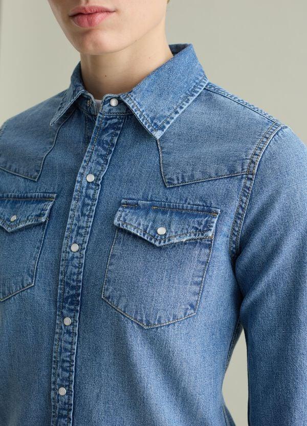 Ovs Camicia Western In Denim