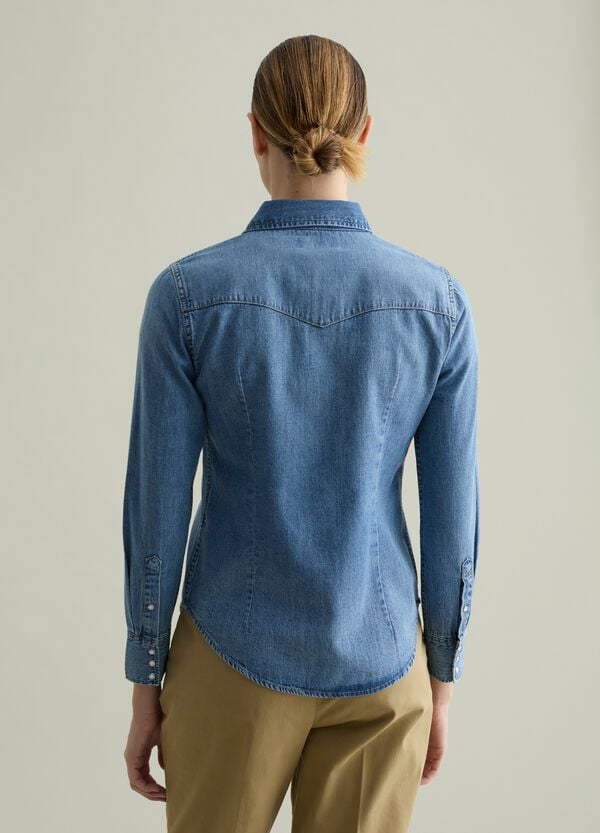 Ovs Camicia Western In Denim