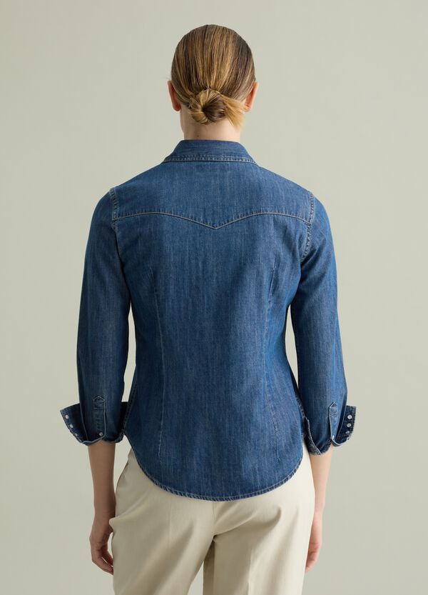 Ovs Camicia Western In Denim