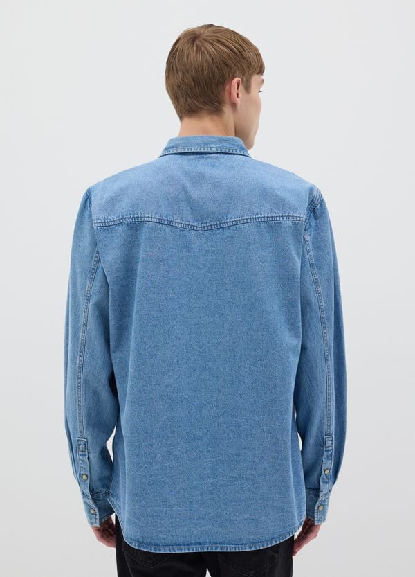 Ovs Camicia Western In Denim
