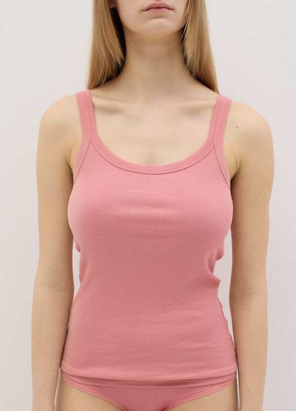 Ovs Canotta Intima A Costine Scollo Rotondo