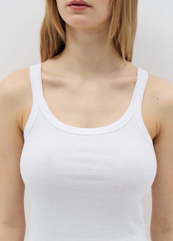 Ovs Canotta Intima A Costine Scollo Rotondo