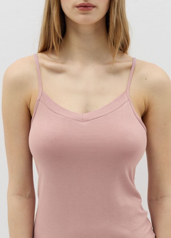Ovs Canotta Intima Con Scollo A V