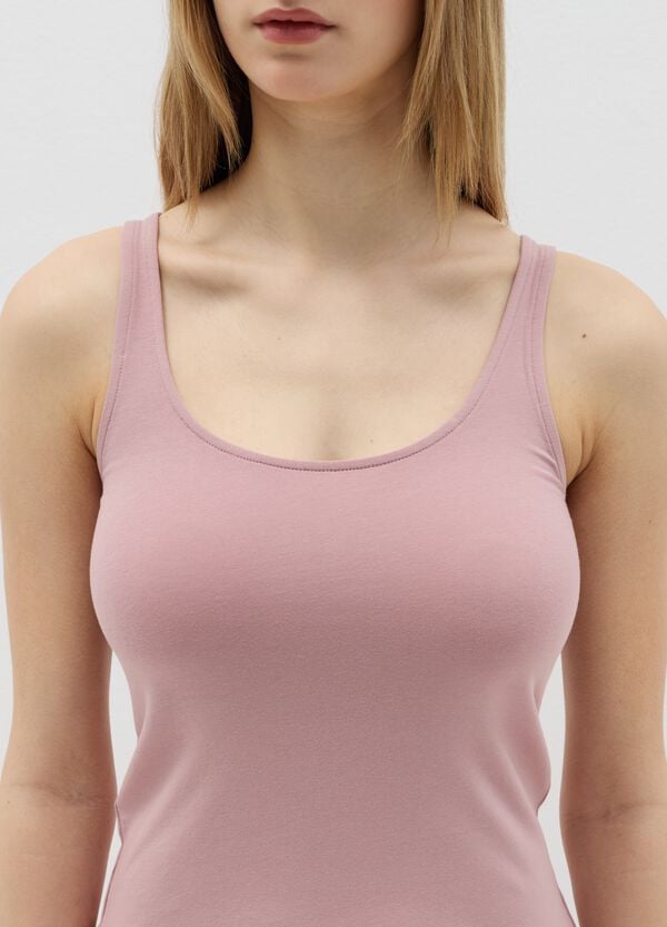 Ovs Canotta Intima Girocollo Spalline Larghe