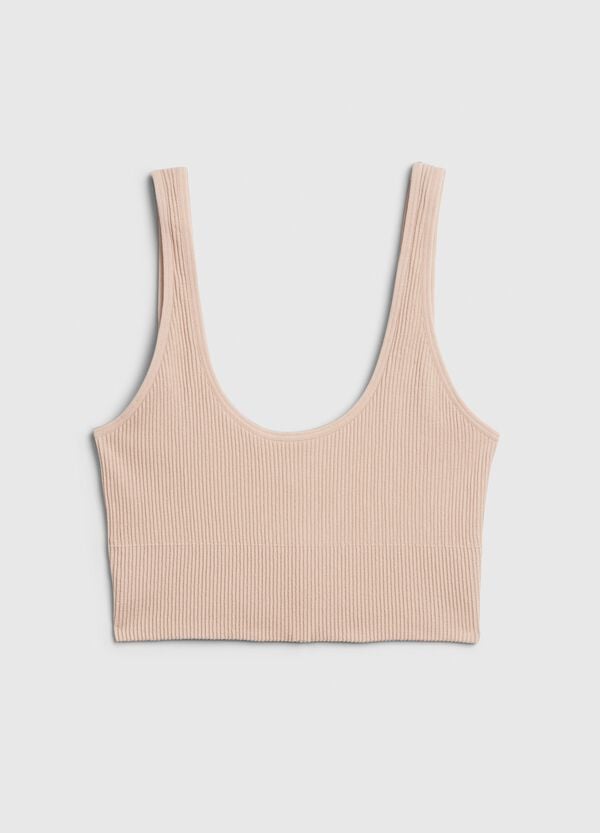 Ovs Canotta Seamless Con Spalline Sottili