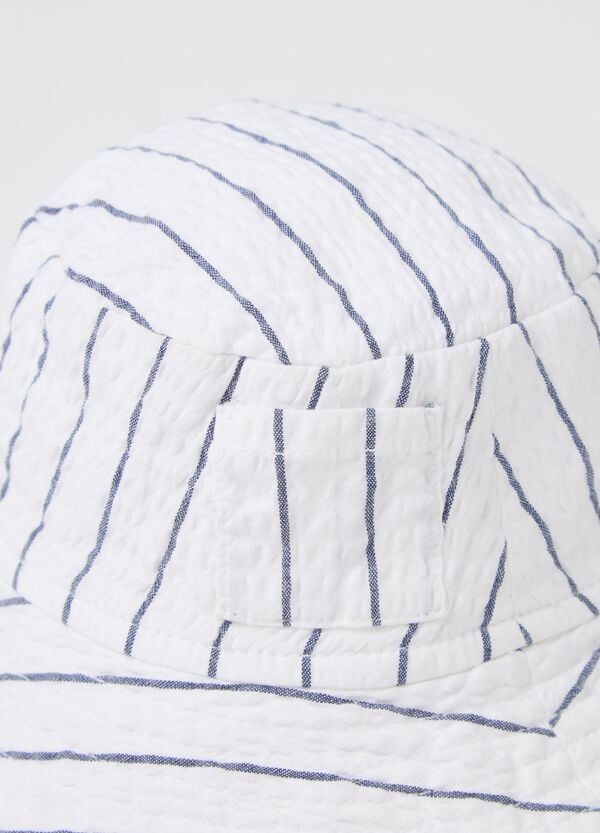 Ovs Cappello A Cloche In Cotone E Lyocell A Righe