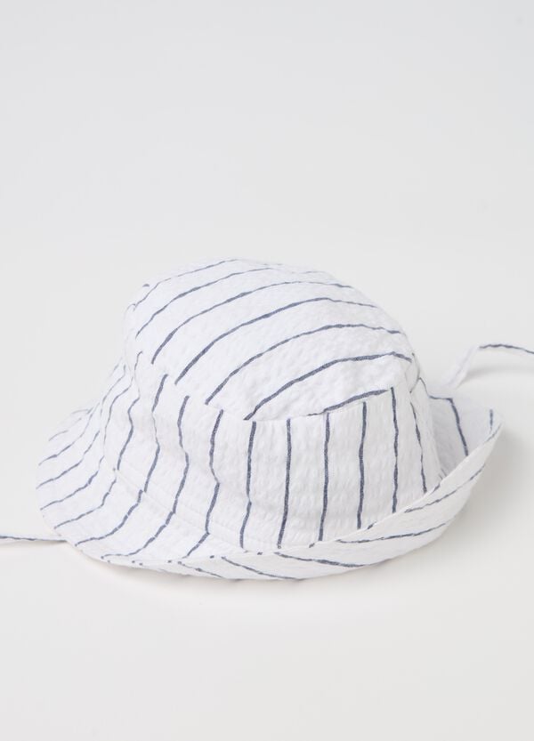 Ovs Cappello A Cloche In Cotone E Lyocell A Righe