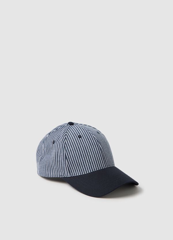 Ovs Cappello da baseball a righe