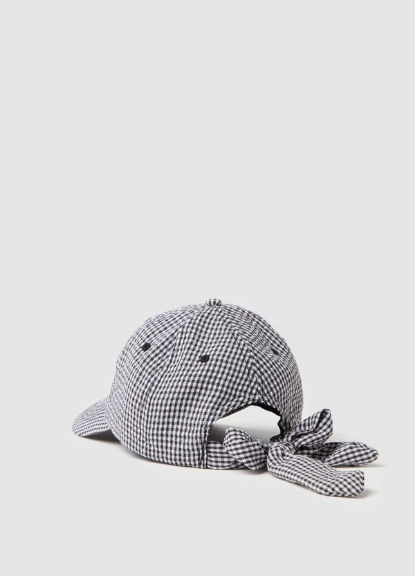 Ovs Cappello Da Baseball In Seersucker Con Fiocco