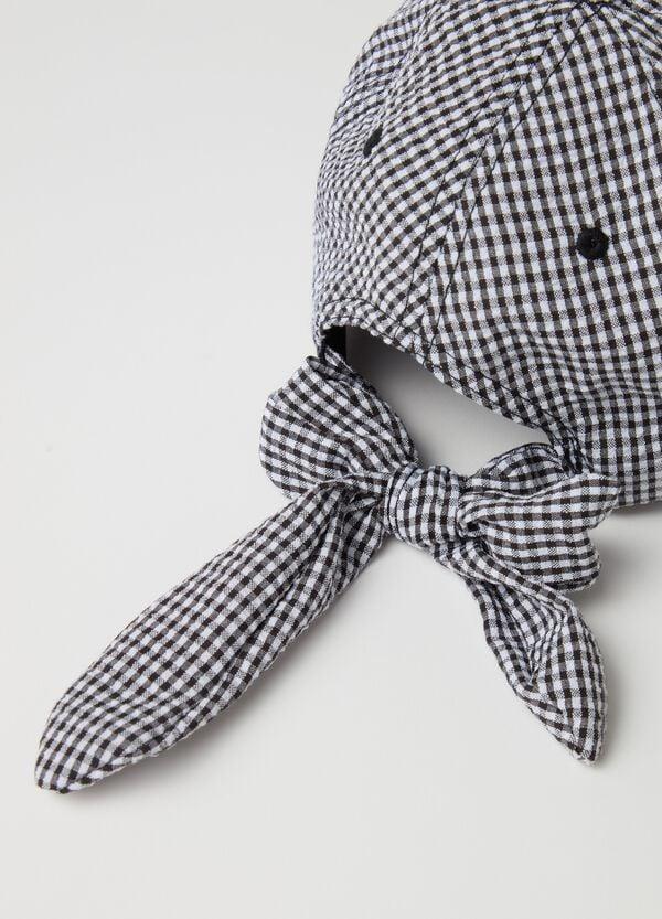 Ovs Cappello Da Baseball In Seersucker Con Fiocco