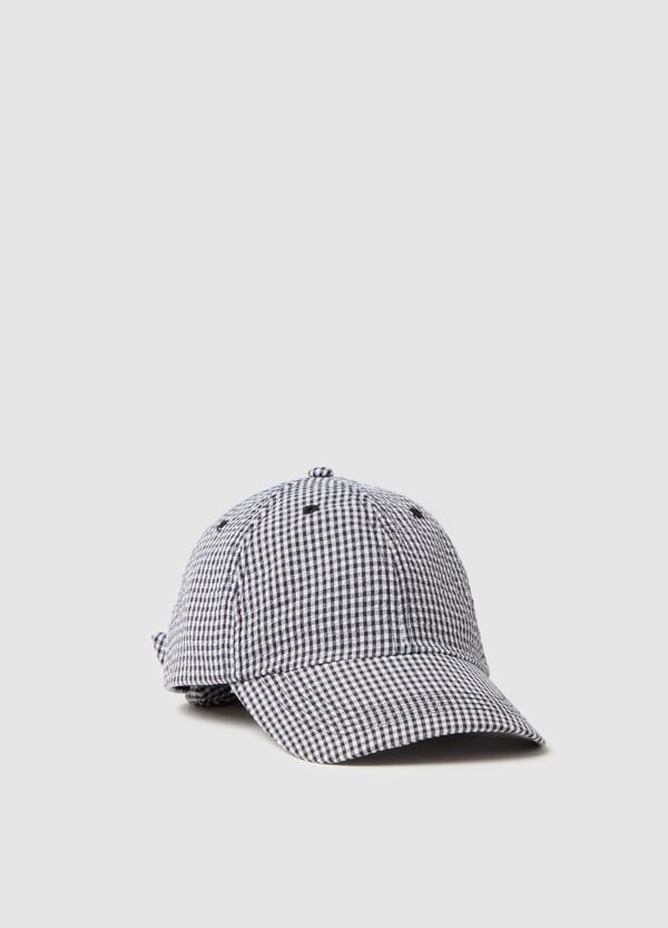 Ovs Cappello da baseball in seersucker con fiocco