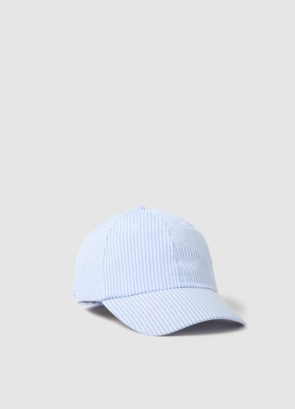 Ovs Cappello da baseball in seersucker con fiocco