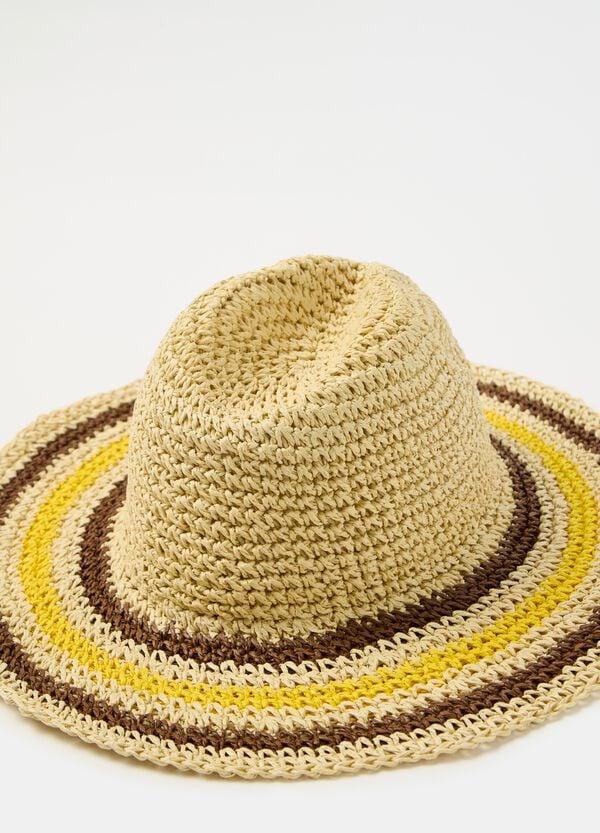 Ovs Cappello Di Paglia Con Dettaglio A Righe