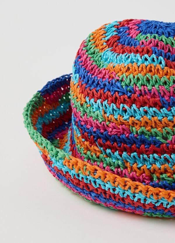 Ovs Cappello In Rafia A Righe