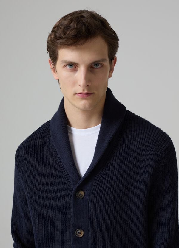 Ovs Cardigan A Coste Inglesi Con Collo A Scialle