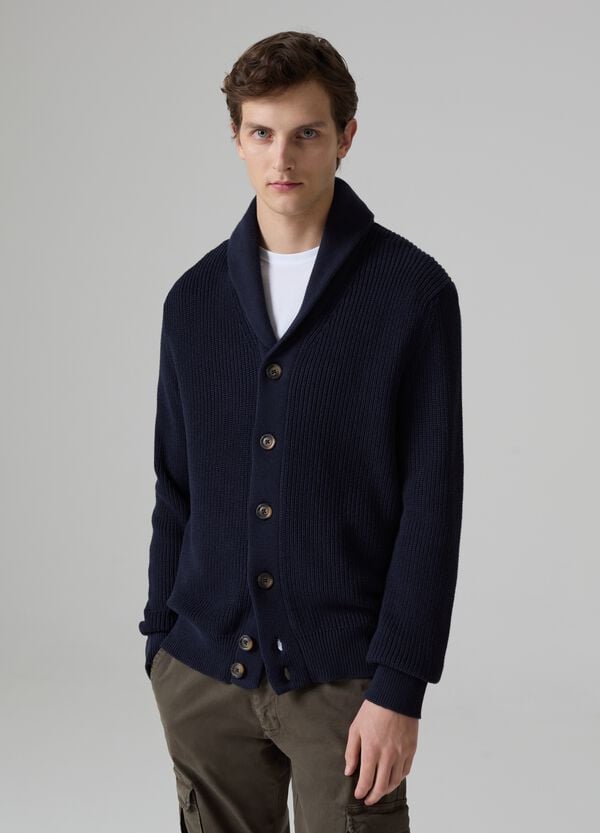 Ovs Cardigan a coste inglesi con collo a scialle