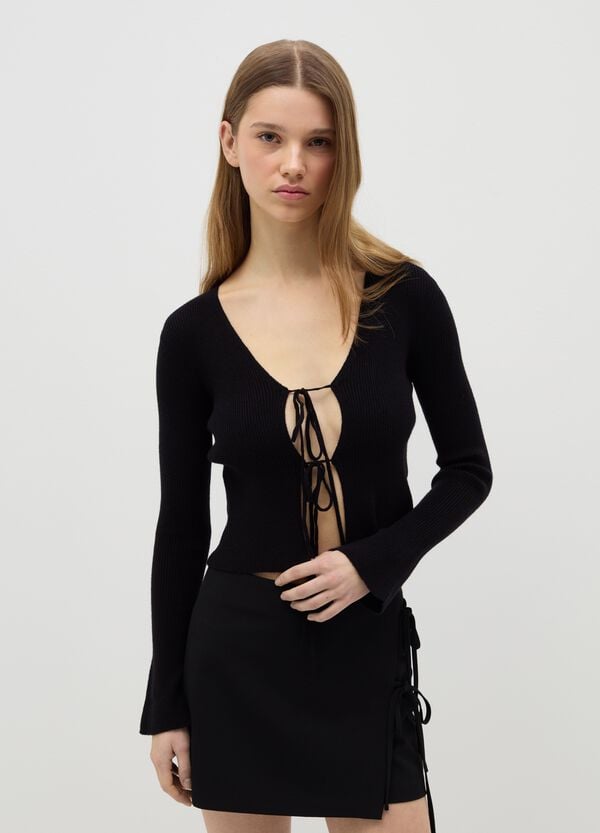 Ovs Cardigan A Costine Con Laccetti