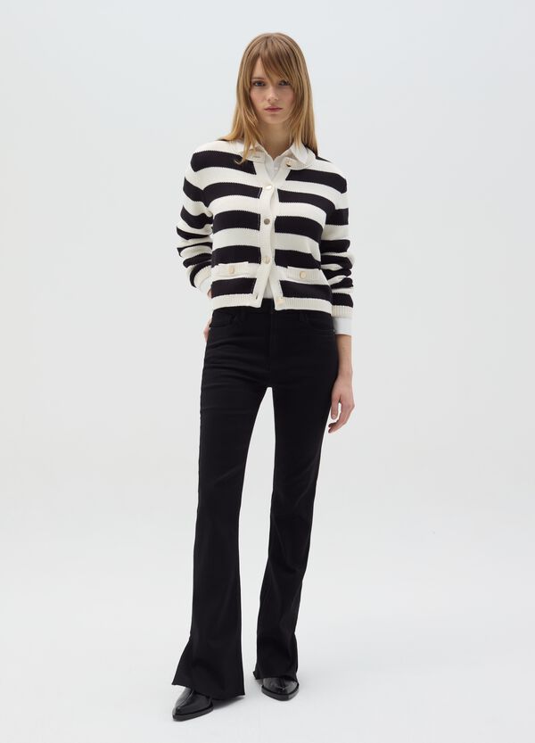 Ovs Cardigan A Righe Con Bottoni Dorati