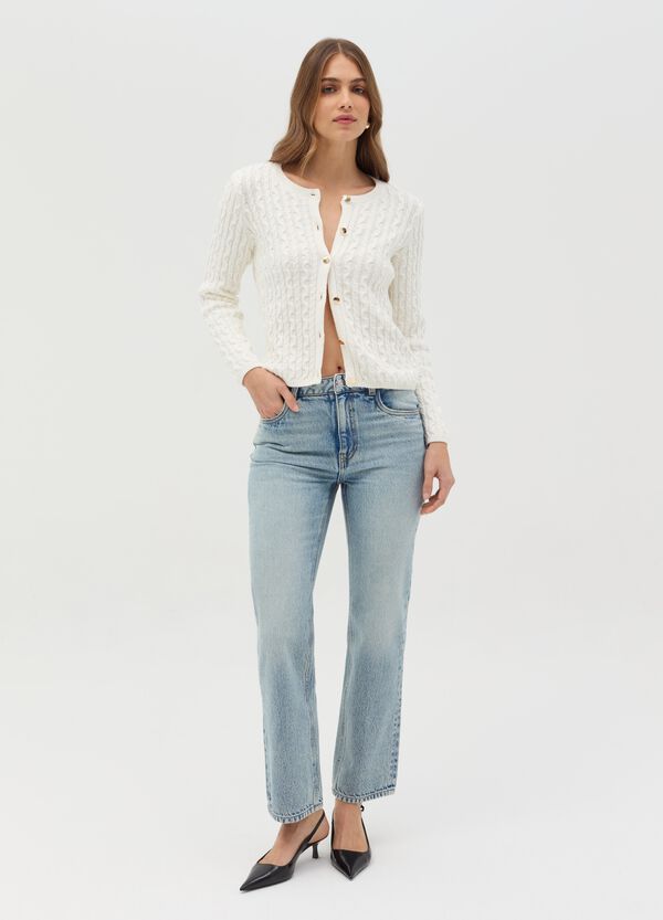 Ovs Cardigan A Trecce Con Bottoni Dorati