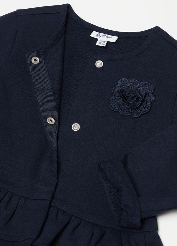 Ovs Cardigan Con Balze E Fiore Applicato