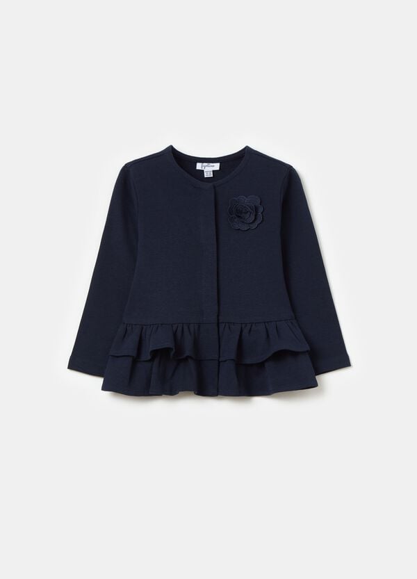 Ovs Cardigan con balze e fiore applicato